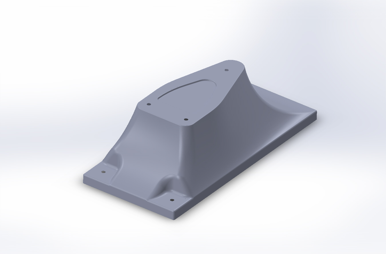 3 Bolt Base For 6' GX Board - Grey - With Jig - CLEARANCE SAFETY COVERS
